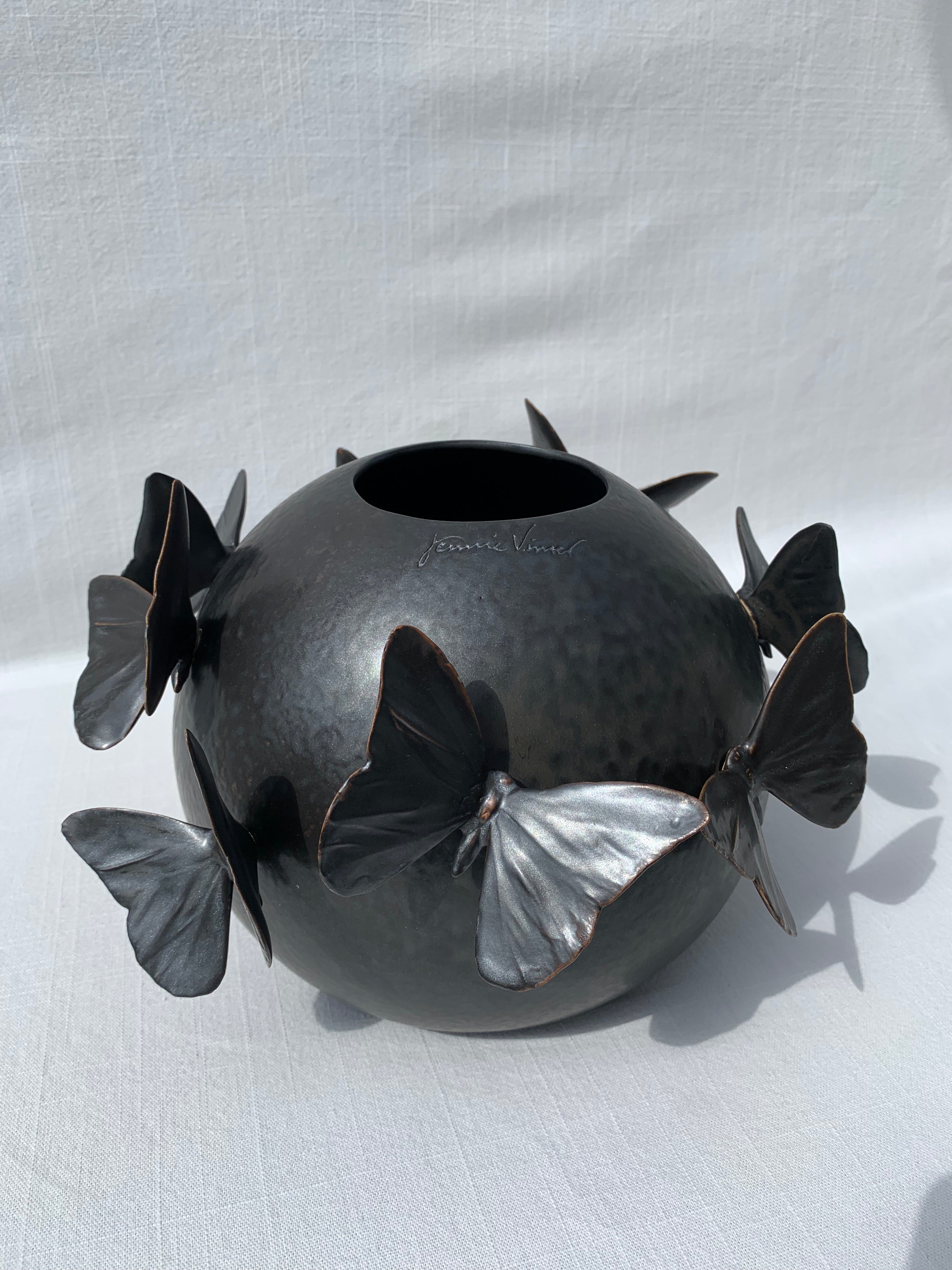 "MOON" Butterfly Vase - Dark Chocolate